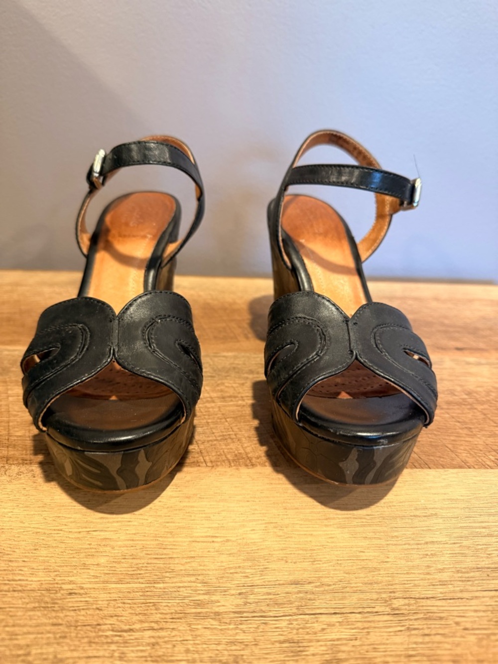 Clark’s Black Platform Ankle-Strap Sandals - Women